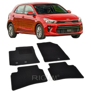 Set covorase mocheta Kia Rio 4 (YB) 2017-prezent, din mocheta, compatibile cu autoturismul Kia Rio 4 (YB) - Img 2