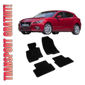 Set covorase mocheta Mazda 3 III (BM), 2013-2019, din mocheta, compatibile cu autoturismul Mazda 3 III (BM)