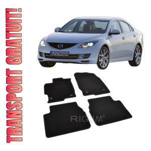 Set covorase mocheta Mazda 6 II (GH), 2008-2012, din mocheta, compatibile cu autoturismul Mazda 6 II (GH)