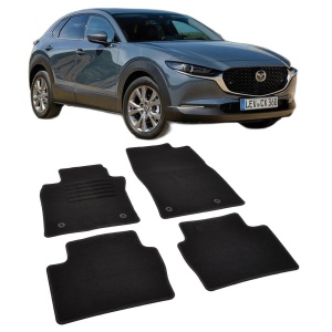 Set covorase mocheta Mazda CX 30 2019-prezent, din mocheta, compatibile cu autoturismul Mazda CX 30 - Img 2