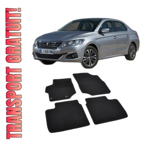 Set covorase mocheta Peugeot 301 2012-2020, din mocheta, compatibile cu autoturismul Peugeot 301
