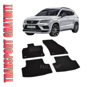 Set covorase mocheta Seat Ateca, 2016-prezent, din mocheta, compatibile cu autoturismul Seat Ateca