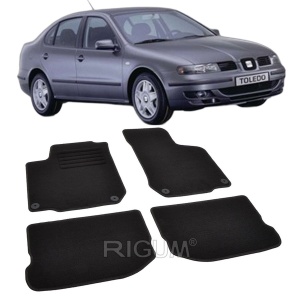Set covorase mocheta Seat Toledo 2 (1M), 1999-2004, din mocheta, compatibile cu autoturismul Seat Toledo 2 (1M) - Img 2