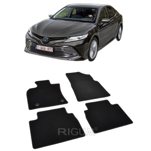 Set covorase mocheta Toyota Camry Hybrid 2019-prezent, din mocheta, compatibile cu autoturismul Toyota Camry Hybrid - Img 2