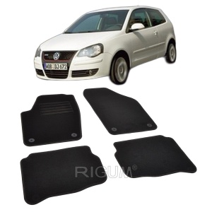 Set covorase mocheta VW Polo 4 (9N-9N3), 2001-2009, din mocheta, compatibile cu autoturismul VW Polo 4 (9N-9N3) - Img 2