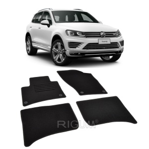 Set covorase mocheta VW Touareg 2 (7P) 2010-2018, din mocheta, compatibile cu autoturismul VW Touareg 2 (7P) - Img 2