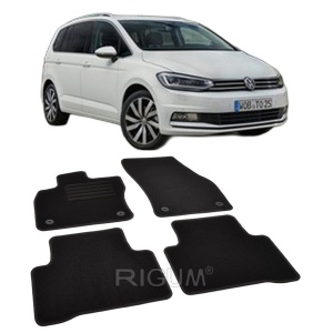 Set covorase mocheta VW Touran 2 (5T), 2015-prezent, din mocheta, compatibile cu autoturismul VW Touran 2 (5T) - Img 2