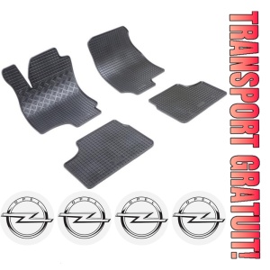 Set covorase Opel Astra G Hatchback 1998 - 2009 si 4 stickere rotunde Opel