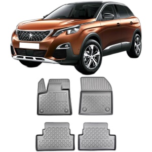Set covorase PEUGEOT 3008 II, din 11.2016 - 11.2023, covorase tavita, caroserie SUV inclusiv FACELIFT, fara siSTEM FOCAL HI-FI, compatibile cu autoturismul PEUGEOT 3008 II, ARISTAR - Img 2