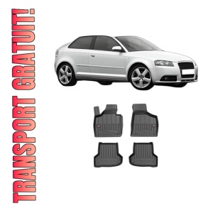 Set covorase presuri AUDI A3 (8P1) din 2003-2012, auto, din cauciuc thermoplastic, AUDI