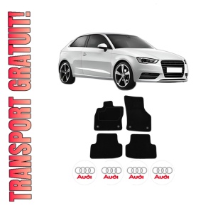 Set Covorase Presuri AUDI A3 8V din 2016-2020, Auto, Material Textil Mocheta, AUDI