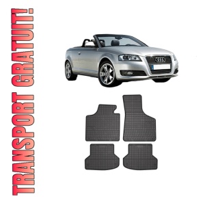 Set covorase presuri AUDI A3 Convertible (8P7) din 2008-2013, auto, din cauciuc thermoplastic, AUDI