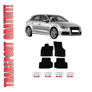 Set Covorase Presuri AUDI A3 Sportback (8VA, 8VF) din 2012-2020, Auto, Material Textil Mocheta, AUDI