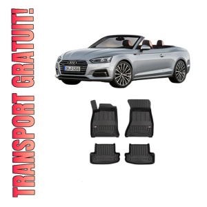 Set covorase presuri AUDI A5 Convertible (F57, F5E) din 2016-2019, auto, din cauciuc thermoplastic, AUDI