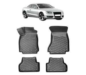 Set covorase presuri AUDI A5 I din 2007-2016, auto, din cauciuc thermoplastic - Img 2