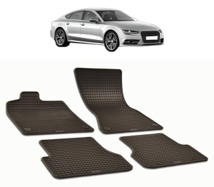 Set covorase presuri AUDI A7 C7 din 2011-2018, auto, din cauciuc thermoplastic - Img 2
