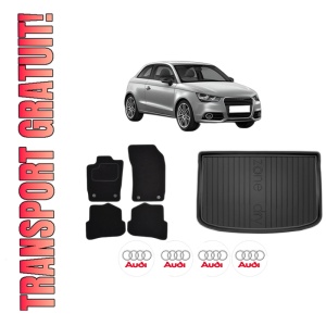 Set Covorase Presuri Auto Si Tavita Portbagaj AUDI A1 (8X1, 8XK) din 2010-2018 AUDI