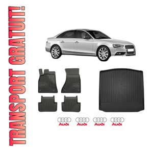 Set Covorase Presuri Auto Si Tavita Portbagaj AUDI A4 B8 (8K2) din 2007-2015 AUDI