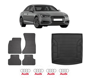 Set Covorase Presuri Auto Si Tavita Portbagaj AUDI A4 B9 (8W2, 8WC) din 2015-2021 AUDI - Img 2