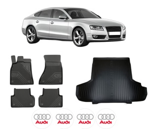 Set Covorase Presuri Auto Si Tavita Portbagaj AUDI A5 Sportback (8TA) din 2009-2017 AUDI - Img 2