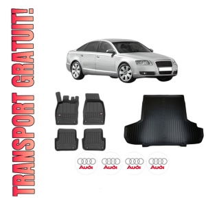 Set Covorase Presuri Auto Si Tavita Portbagaj AUDI A6 C6 (4F2) din 2004-2011 AUDI