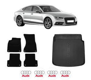 Set Covorase Presuri Auto Si Tavita Portbagaj AUDI A7 Sportback (4GA, 4GF) din 2010-2018 AUDI - Img 2