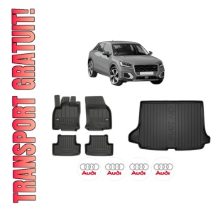 Set Covorase Presuri Auto Si Tavita Portbagaj AUDI Q2 (GAB, GAG) din 2016-2021 AUDI