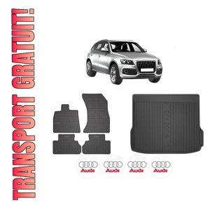 Set Covorase Presuri Auto Si Tavita Portbagaj AUDI Q5 (8RB) din 2008-2017 AUDI