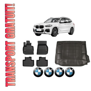 Set Covorase Presuri Auto Si Tavita Portbagaj BMW Seria X3 (G01, F97, G08) din 2017-2020 BMW