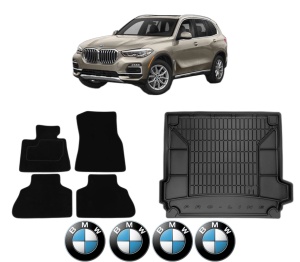Set Covorase Presuri Auto Si Tavita Portbagaj BMW Seria X5 (G05, F95) din 2018-2023 BMW - Img 2