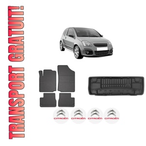 Set Covorase Presuri Auto Si Tavita Portbagaj CITROEN C2 (JM_) din 2003-2012 CITROEN