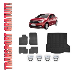 Set Covorase Presuri Auto Si Tavita Portbagaj DACIA LOGAN II din 2012-2019 DACIA