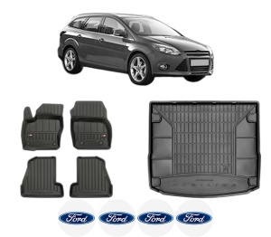 Set Covorase Presuri Auto Si Tavita Portbagaj FORD FOCUS III Turnier din 2010-2020 FORD - Img 2
