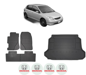 Set Covorase Presuri Auto Si Tavita Portbagaj HONDA CIVIC VII Hatchback (EU, EP, EV) din 2000-2005 HONDA - Img 2