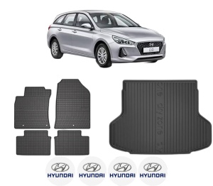 Set Covorase Presuri Auto Si Tavita Portbagaj HYUNDAI i30 Kombi Van (PDE) din 2017-2020 HYUNDAI - Img 2