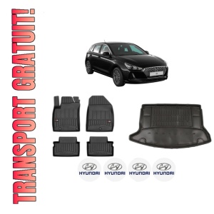Set Covorase Presuri Auto Si Tavita Portbagaj HYUNDAI i30 (PDE, PD, PDEN) din 2016-2021 HYUNDAI