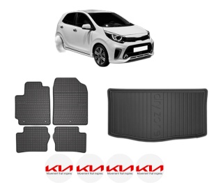 Set Covorase Presuri Auto Si Tavita Portbagaj KIA PICANTO III (JA) din 2017-2020 KIA - Img 2