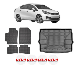 Set Covorase Presuri Auto Si Tavita Portbagaj KIA RIO III Saloon (UB) din 2011-2017 KIA - Img 2