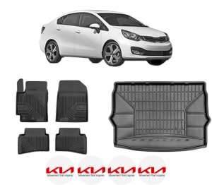 Set Covorase Presuri Auto Si Tavita Portbagaj KIA RIO III Saloon (UB) din 2011-2017 KIA - Img 2