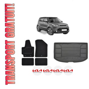Set Covorase Presuri Auto Si Tavita Portbagaj KIA SOUL II (PS) din 2014-2018 KIA