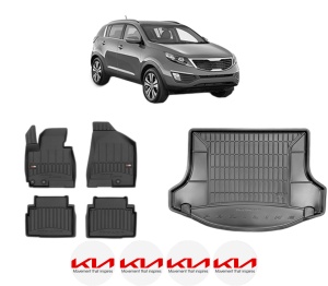 Set Covorase Presuri Auto Si Tavita Portbagaj KIA SPORTAGE III (SL) din 2010-2016 KIA - Img 2