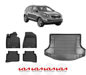 Set Covorase Presuri Auto Si Tavita Portbagaj KIA SPORTAGE III (SL) din 2010-2016 KIA - Img 2