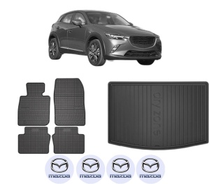 Set Covorase Presuri Auto Si Tavita Portbagaj MAZDA CX-3 (DK) din 2015-2018 MAZDA - Img 2
