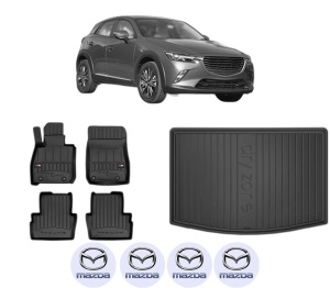 Set Covorase Presuri Auto Si Tavita Portbagaj MAZDA CX-3 (DK) din 2015-2018 MAZDA - Img 2
