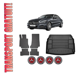 Set Covorase Presuri Auto Si Tavita Portbagaj MERCEDES-BENZ C-CLASS (W205) din 2013-2021 MERCEDES-BENZ