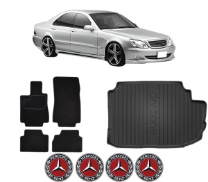 Set Covorase Presuri Auto Si Tavita Portbagaj MERCEDES-BENZ S-CLASS (W220, V220) din 1998-2005 MERCEDES-BENZ - Img 2