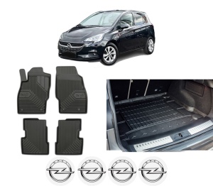 Set Covorase Presuri Auto Si Tavita Portbagaj OPEL CORSA E Hatchback Van (X15) din 2014-2015 OPEL - Img 2