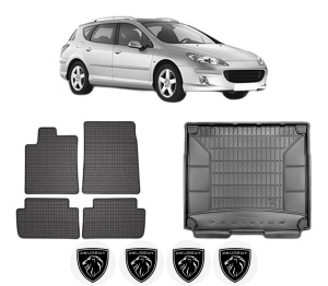 Set Covorase Presuri Auto Si Tavita Portbagaj PEUGEOT 407 SW (6E_, 6D_) din 2004-2010 PEUGEOT - Img 2