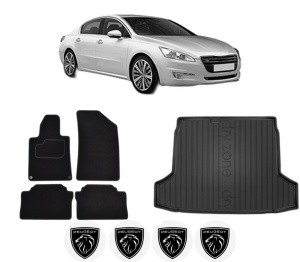 Set Covorase Presuri Auto Si Tavita Portbagaj PEUGEOT 508 I (8D_) din 2010-2018 PEUGEOT - Img 2