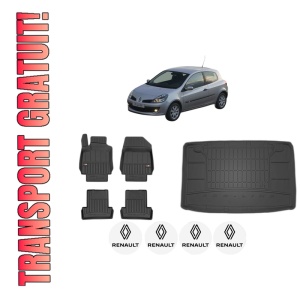 Set Covorase Presuri Auto Si Tavita Portbagaj RENAULT CLIO III (BR0/1, CR0/1) din 2005-2014 RENAULT
